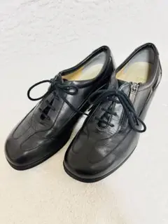 菊池の靴　ロングセラー665-20 レディース23.5cm(ブラックシープ)