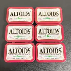 【空き缶まとめて6点セット】ALTOIDS アルトイズ ペパーミント缶／赤