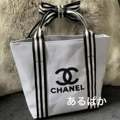 CHANEL シャネル ノベルティ リボントートバッグ ホワイト