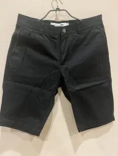★美品★ 【LACOSTE】スリムフィット ブラックハーフパンツ