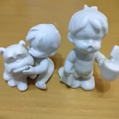 【昭和レトロ・即購入可】千趣会 skip 陶器 アンティーク 置物