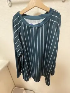 ballaholic ネイビー ストライプ ロングスリーブ
