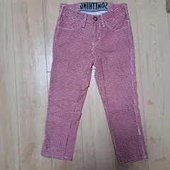 SOMETHING　ストレッチ7分パンツ