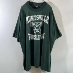 T-300 90s ヴィンテージ シングルステッチ プリント Tシャツ グリーン