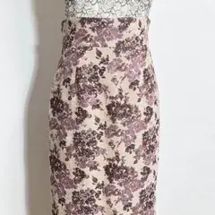 ❤️美品 カージュ フラワージャカード ハイウェストロングタイトスカート27/M