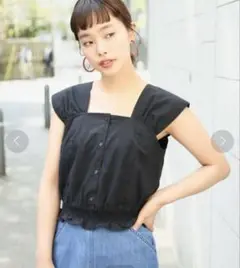 新品LOWRYS FARM Ｌ／Ｒスクエアブラウス