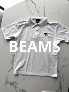 【極美品】BEAMS ホワイト ポロシャツ Lサイズ