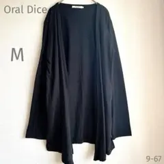 Oral Dice 【M】ブラックカーディガン♡ロングラップ♡長袖♡黒♡羽織り