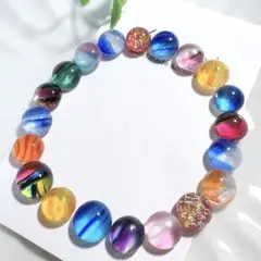 沖縄　琉球ガラスナギット20個セット/混ざりcolor
