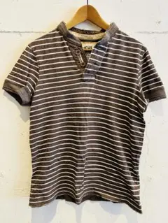 RUEHL 925 ブラウンストライプ Tシャツ