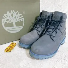 【美品】【箱付】限定カラー Timberland ミディアムブルー 23.0