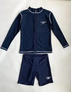 speedo ラッシュガード 上下セット 140cm ネイビー