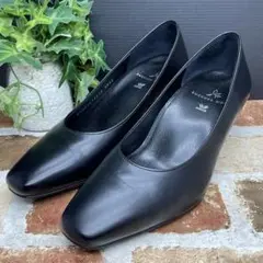 未使用✨WACOAL ワコール サクセスウォーク パンプス 21.5ローヒール黒