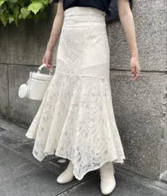 ♡nice claup バックレースアップイレヘムスカート　♡