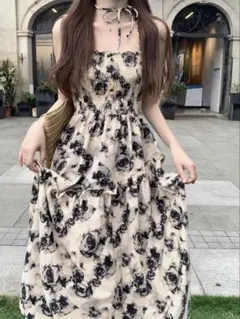 SHEIN オールオーバーフローラルプリントキャミドレス ワンピ