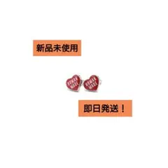 新品未使用　HUMAN MADE HEART EARRINGS レッド