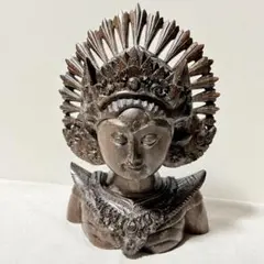 【送料込】インドネシア土産*女性像*女神像*木彫り