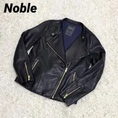 未使用級✨ Noble ノーブル ソフトラムレザーライダースブルゾン ジャケット