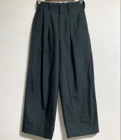 ETHOSENS エトセンス　1TUCK ウールポリエステル　バギースラックス