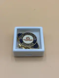 名門Thai Country Club ゴルフマーカー（青）+ハットクリップ