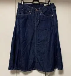 CEPO❤︎羊革ラベルが可愛いデニムスカート⭐︎白いシミあります！