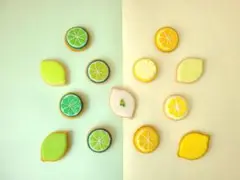 フェルトのレモンクッキーマグネット セット
