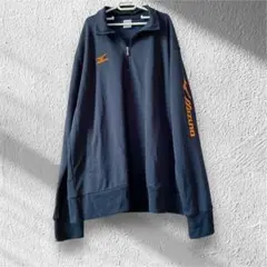 Mizuno ネイビー ジッパー付き長袖ウェア 美品