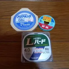 釣り道具セット ライン 糸 アクアキング 銀鱗 トヨフロン Lハード
