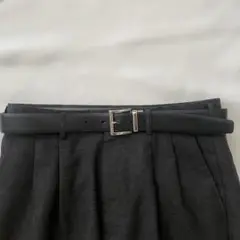 sullen vintage dark-grey wide trousers