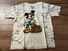 ディズニー ミッキーマウス 海賊デザイン Tシャツ 地図柄