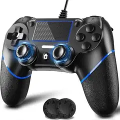 【有線】PS4用 コントローラー USB接続 遅延なし 二重振動 日本語説明書付