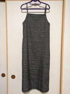 チェック柄 ジャンスカ サロペット