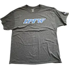 アメカジ チャンピオン IPFWロゴ グレーTシャツ XLサイズ アメリカ古着