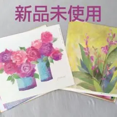 ◦新品未使用◦がんぴ舎 お得♪『薔薇香る朝』『紫蘭』ちぎり絵キット