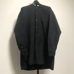 19awコモリシャツ COMOLI バンドカラー 黒タグ 限定
