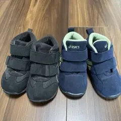 asics ネイビー ベビーシューズ