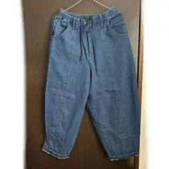 再値下げ‼️デニムサルエルパンツ　新品未使用