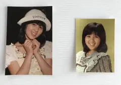 石野真子サイン色紙＆私の首領（ステージ衣装）生写真２枚 石野真子サイン色紙＆私の首領（ステージ衣装）生写真2枚