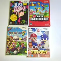 wiiソフト 4枚セット マリオ系他