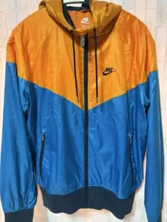 Nike ウィンドブレーカー S オレンジ・ブルー