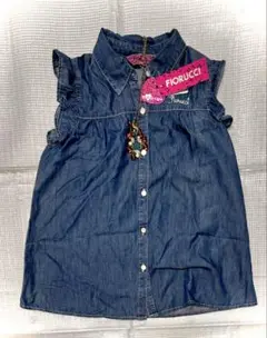 【新品】Fiorucci デニムフリル袖シャツ