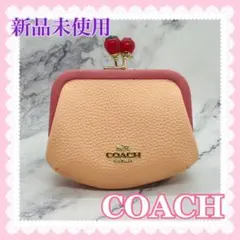 【新品未使用】COACH ノラキスロック いちご がま口 財布 小物入れ
