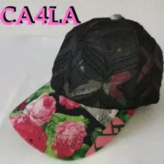 CA4LA【カシラ】シースルー花柄キャップ 美品!