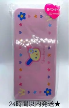 新品　サンリオ　ウサハナ　カオハナ　Y2Kデザイン　缶ペンケース　筆箱
