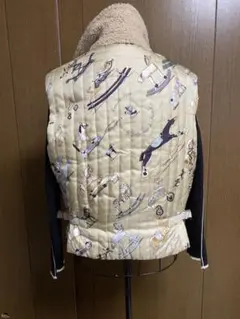 希少✨HERMES✨マルジェラ期 ムートン(子羊の皮)シルクベスト