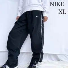 5496/US古着 ナイキ ナイロンパンツ XL ブラック
