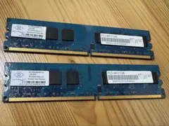 NANYA PC2-5300 2GB （1GB×2）メモリ