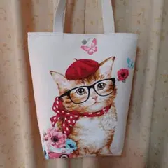 猫グッズ おしゃれな猫ちゃんトートバッグ