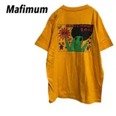 【マフィマム】Tシャツ　カットソー　半袖　バックプリント　　　メンズ　S