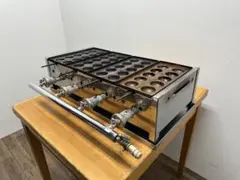 たこ焼き器 銅板 10穴 4連 都市ガス用 W650xD460xH18.50mm